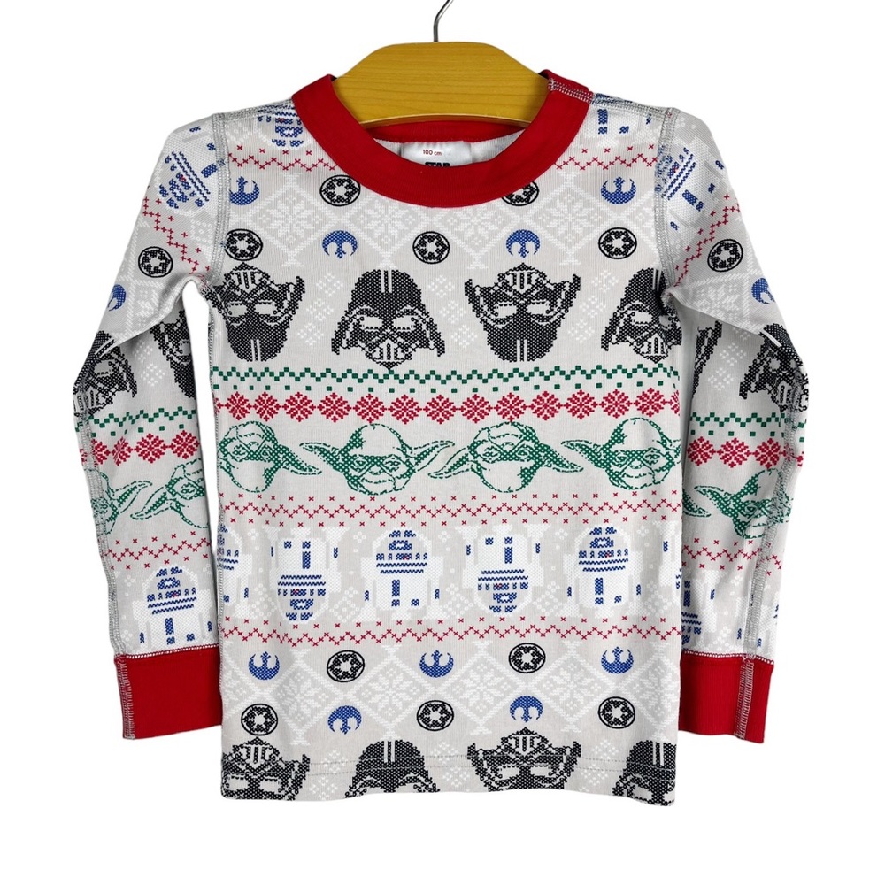 Hanna Andersson Star Wars Fair Isle Christmas Pajama Top Size 100/4